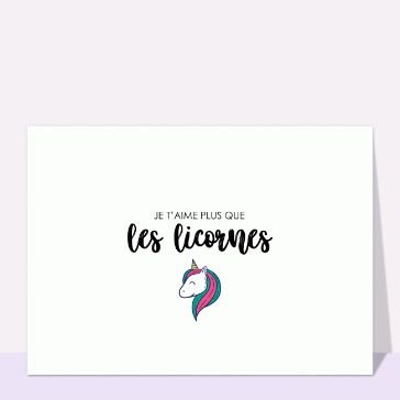 Je t`aime plus que les licornes