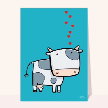 Jolie comme une vache amoureuse
