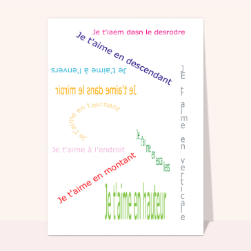 Je t aime dans tous les sens