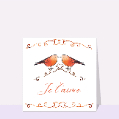 Cartes St Valentin nature pour votre texte