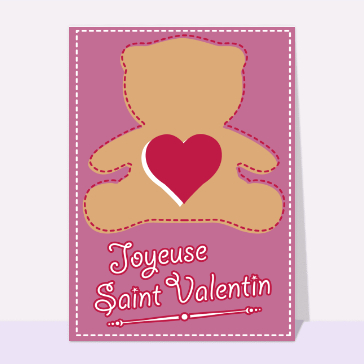 Petit nounours de Saint Valentin