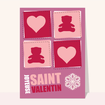 Les petits nounours et les coeurs