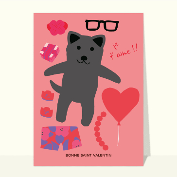 Bonne saint Valentin petit toutou