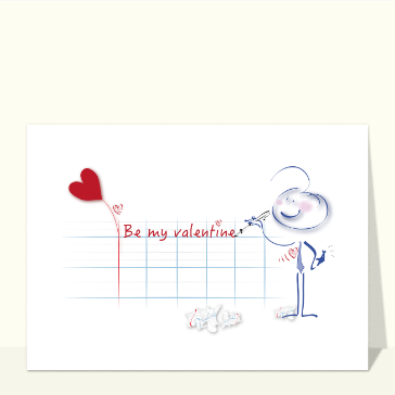 Carte Be my valentine