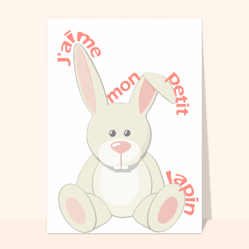 j aime mon petit lapin
