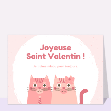 Je t`aime miaou pour toujours