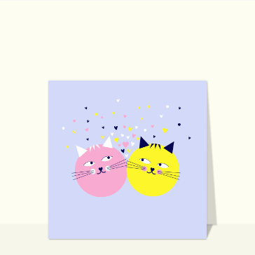 Deux petit chats amoureux