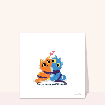 Carte Pour mon petit chat