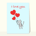 Cartes Saint-Valentin mignonnes pour votre texte