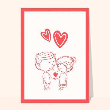 Amour et St Valentin : Deux petits amoureux