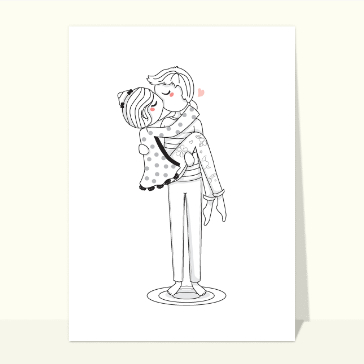 Carte Doux Bisous