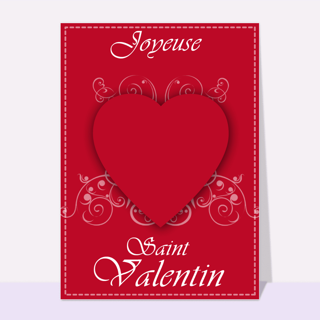 Carte Saint-Valentin Je T'aime Carte De Saint-Valentin Je T'aime Mon Cœur - Format 12x17,5 Cm, Rose Rouge, Enveloppe Incluse, Fabriquée En France Carte Romantique Coeurs Dorés