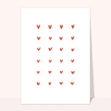 Quadrillage de petits coeurs