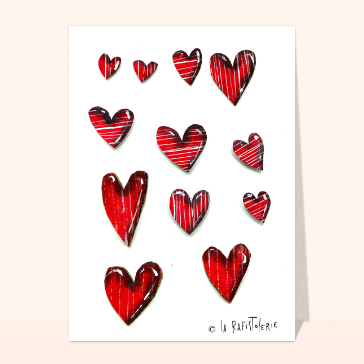 Amour et St Valentin : Le troupeau de coeurs