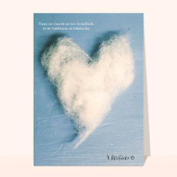 Amour et St Valentin : Coeur de coton
