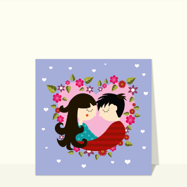 Deux amoureux dans un coeur