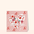 Cartes avec coeurs pour votre texte