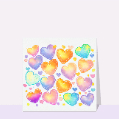 Cartes avec coeurs pour votre texte