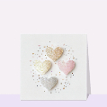 Cartes avec coeurs pour votre texte