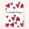 Cartes avec coeurs pour votre texte