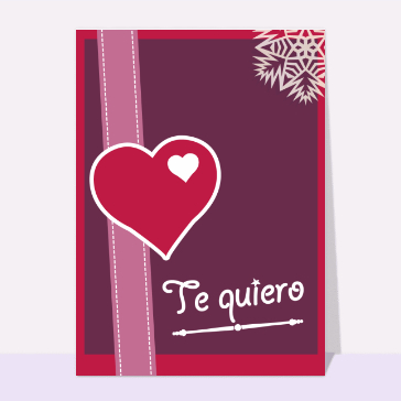 Carte je t'aime en plusieurs langues : Je t'aime en espagnol