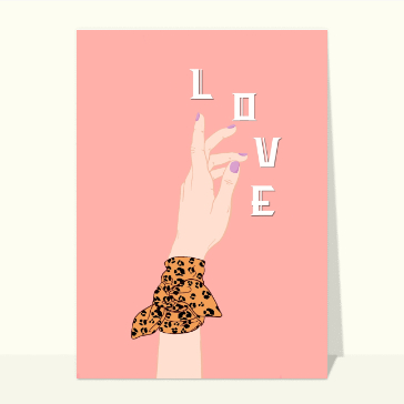 Carte Carte d`amour Love