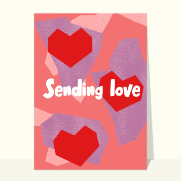 Carte je t'aime en plusieurs langues : Sending love