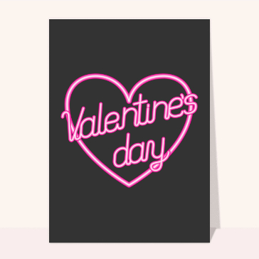 Valentine`s day au néon