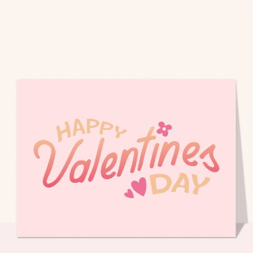 Happy Valentine`s day en dégradé