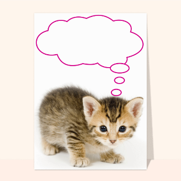Un petit chaton qui parle