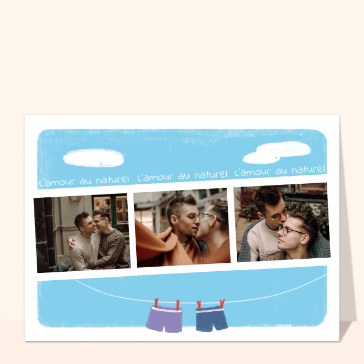 L`amour au naturel deux hommes
