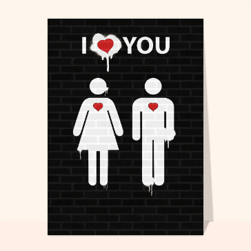 Pictogrammes Street art Saint Valentin