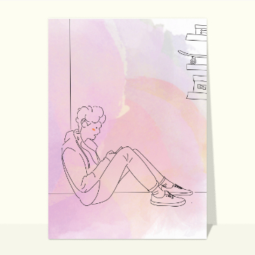 Dessin de jeune homme
