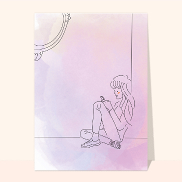 Dessin de jeune fille