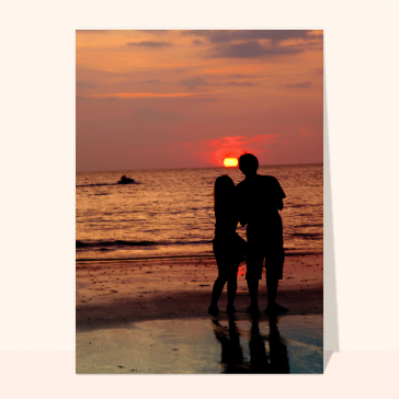 La Saint Valentin sur la plage