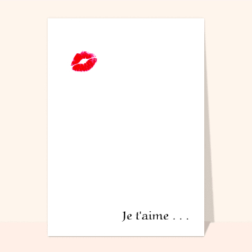 Bisous Je t aime