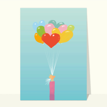 Les ballons en coeurs
