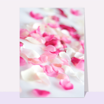 carte saint valentin : Petals de rose