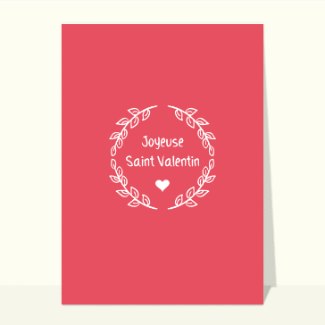 Couronne joyeuse St Valentin