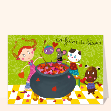 Confiture de bisous pour les amoureux
