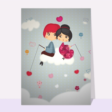Amoureux sur un nuage