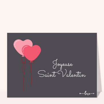 carte saint valentin : Joyeuse Saint Valentin simplement
