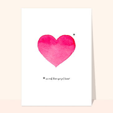 Coeur tendre veut dire je t`aime