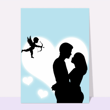 Cupidon de la saint valentin