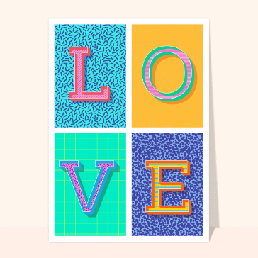 LOVE l`amour en 4 lettres