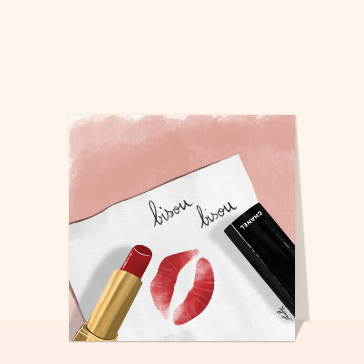 Carte Bisou bisou