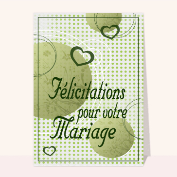 carte félicitations mariage : Félicitations pour votre mariage