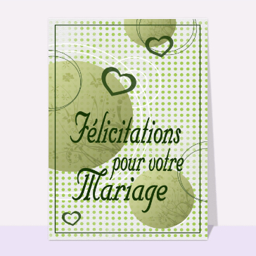 Félicitations pour votre mariage