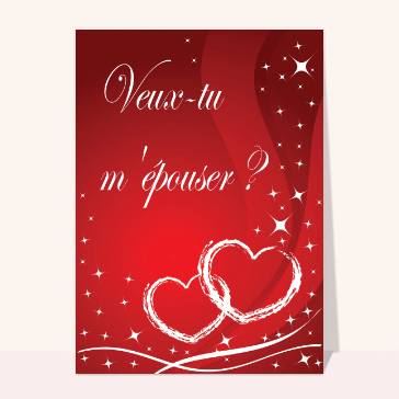 carte félicitations mariage : Veux-tu m epouser