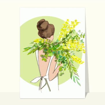 Mariée et joli bouquet